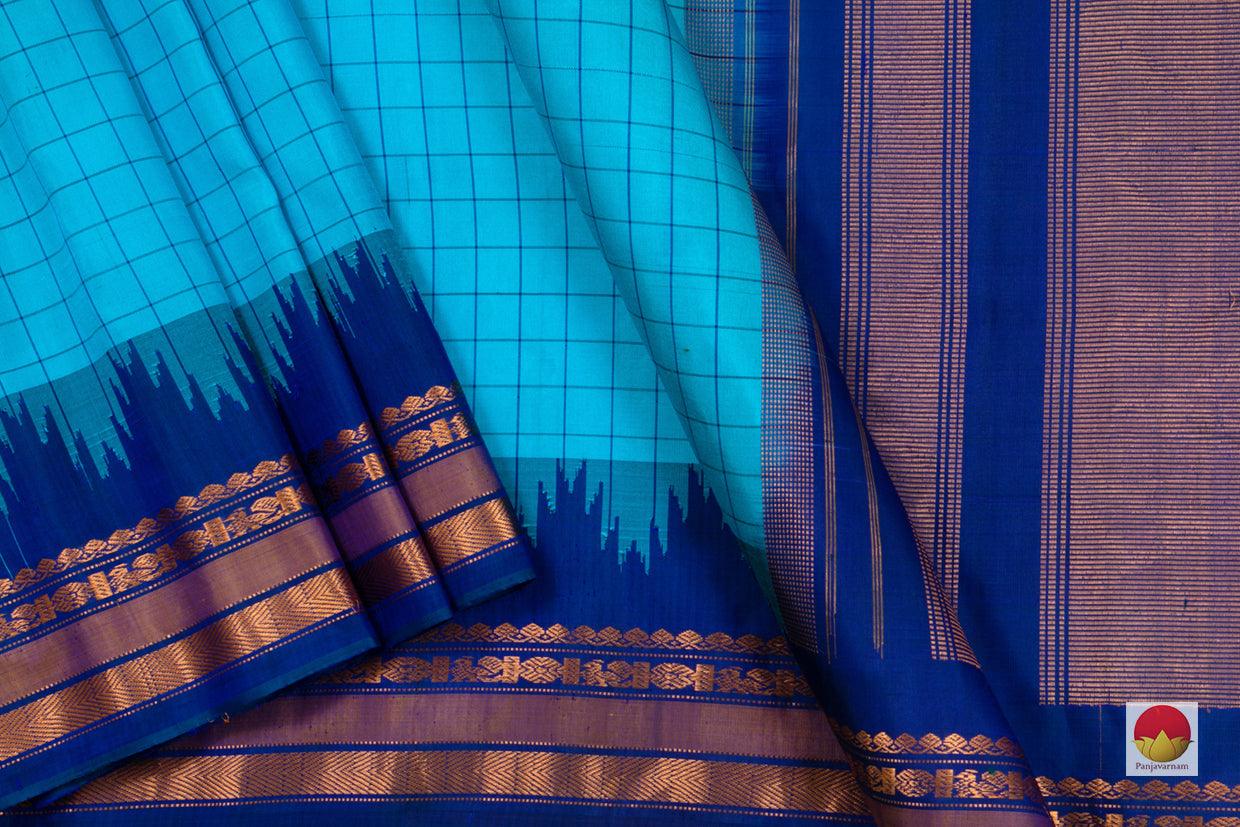 Gadwal Silk Saree - Handwoven Pure Silk - PV GD SRI 15 - Gadwal Silk - Panjavarnam