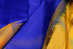 Ganga Jamuna Border Handwoven Kanjivaram Pure Silk Saree - Temple Border - PVA 0418 1239 - Silk Sari - Panjavarnam 1239