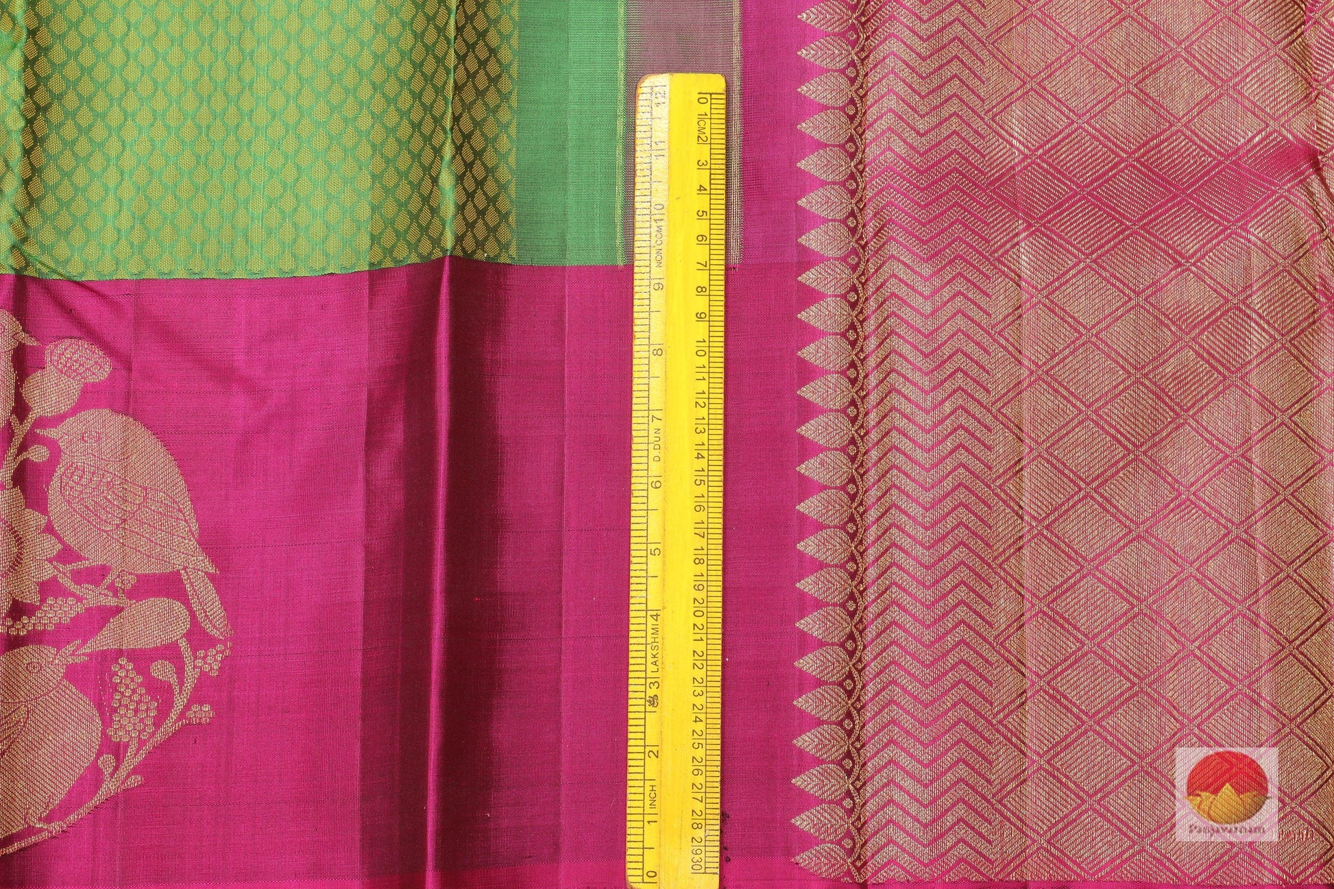 Ganga Jamuna Border Handwoven Pure Silk Kanjivaram Saree - Pure Zari - PV G 1770 - Archives - Silk Sari - Panjavarnam