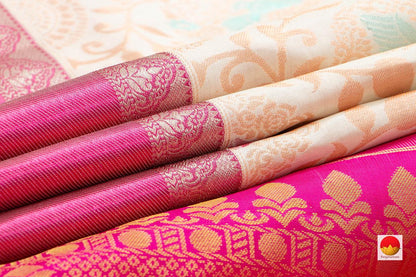 Ganga Jamuna - Kanchipuram Silk Saree - Handwoven Silk - Pure Zari - PV SRI 5689 - Silk Sari - Panjavarnam