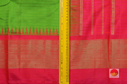 Ganga Jamuna Temple Border Handwoven Kanjivaram Pure Silk Saree - Pure Zari - PA 188 Archives - Silk Sari - Panjavarnam