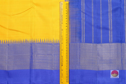 Ganga Jamuna Temple Border Handwoven Pure Silk Kanjivaram Saree - Pure Zari - PA 204 Archives - Silk Sari - Panjavarnam