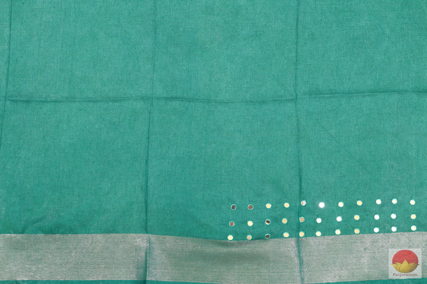 Glasswork - Handwoven Linen Saree - PL 206 Archives - Linen Sari - Panjavarnam