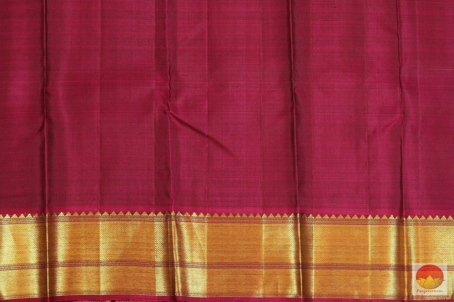 Green and Maroon - Handwoven Pure Silk Kanjivaram Saree - Pure Zari - PV MM 11 Archives - Silk Sari - Panjavarnam