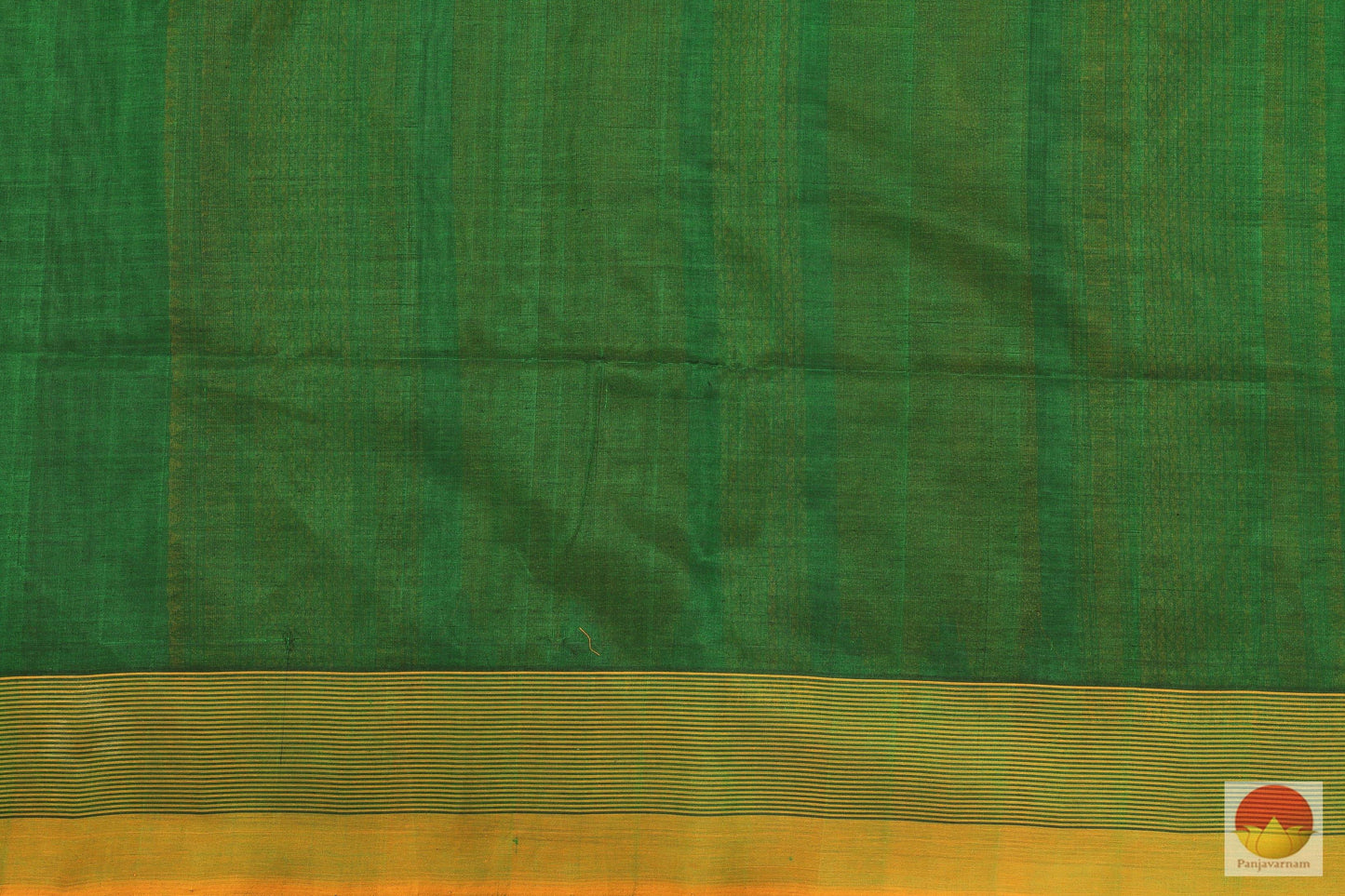 Green & Mustard - Handwoven Silk Cotton Saree - KC 517 Archives - Silk Cotton - Panjavarnam