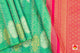 Green And Pink Kanchipuram Silk Saree With Silver Zari Handwoven Pure Silk Pure Zari For Wedding Wear PV NYC 223