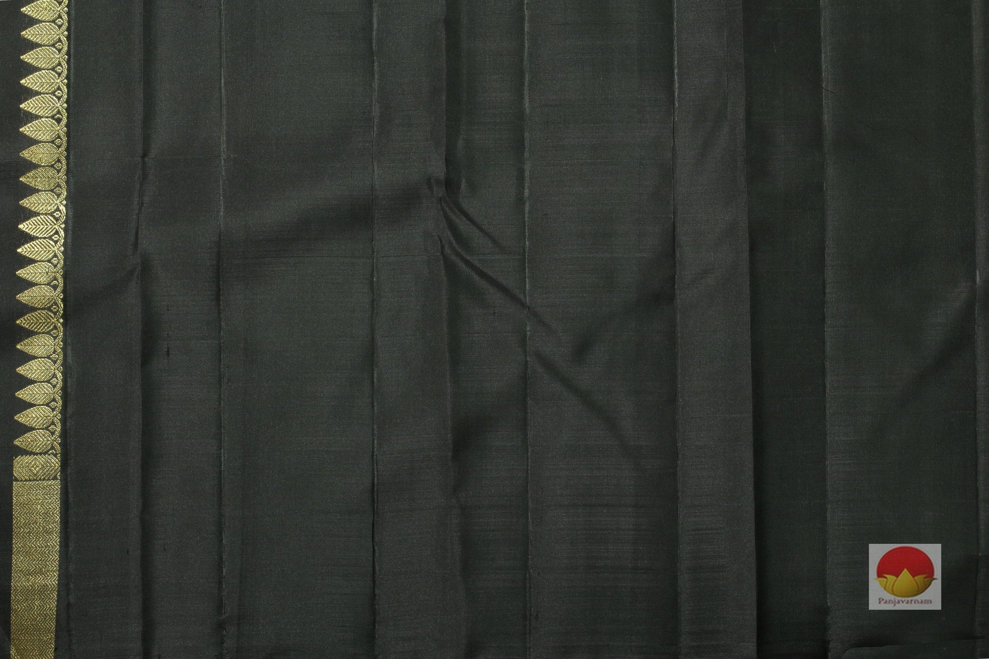 Grey and Black Handwoven Kanjivaram Pure Silk Saree - Pure Zari - PV 304 Archives - Silk Sari - Panjavarnam