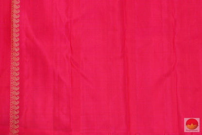 Grey & Pink - Kanchipuram Silk Saree - Handwoven Pure Silk - Pure Zari - PV G 4218 - Archives - Silk Sari - Panjavarnam