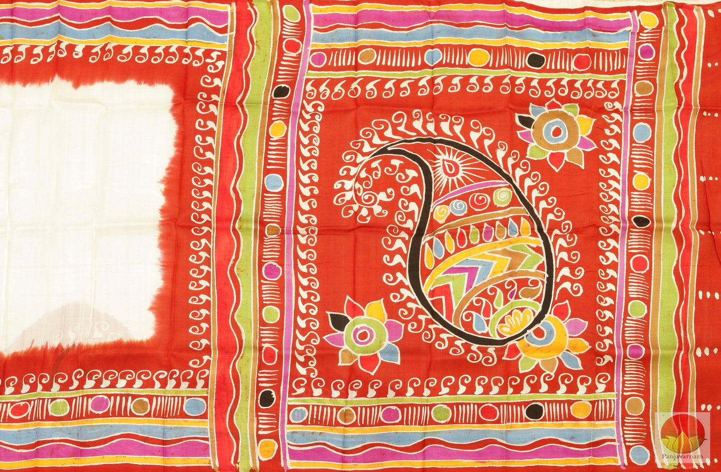 Handpainted Batik Pure Silk Saree - PB 156 Archives - Batik Silk - Panjavarnam