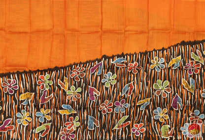 Handpainted Batik Pure Silk Saree - PB 157 Archives - Batik Silk - Panjavarnam