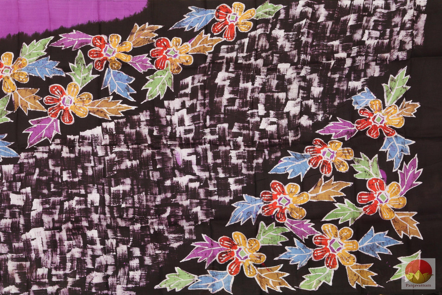 Handpainted Batik Pure Silk Saree - PB 159 Archives - Batik Silk - Panjavarnam