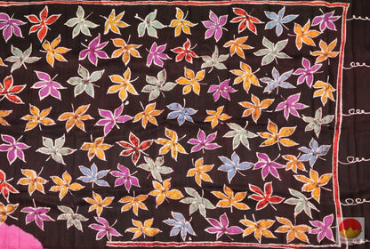 Handpainted Batik Silk Saree - Partly Pallu - PB 135 Archives - Batik Silk - Panjavarnam