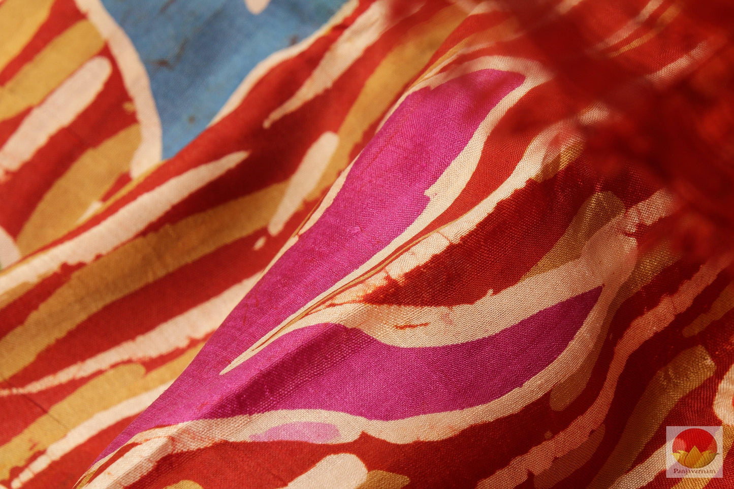 Handpainted Batik Silk Saree - Partly Pallu - PB 138 Archives - Batik Silk - Panjavarnam
