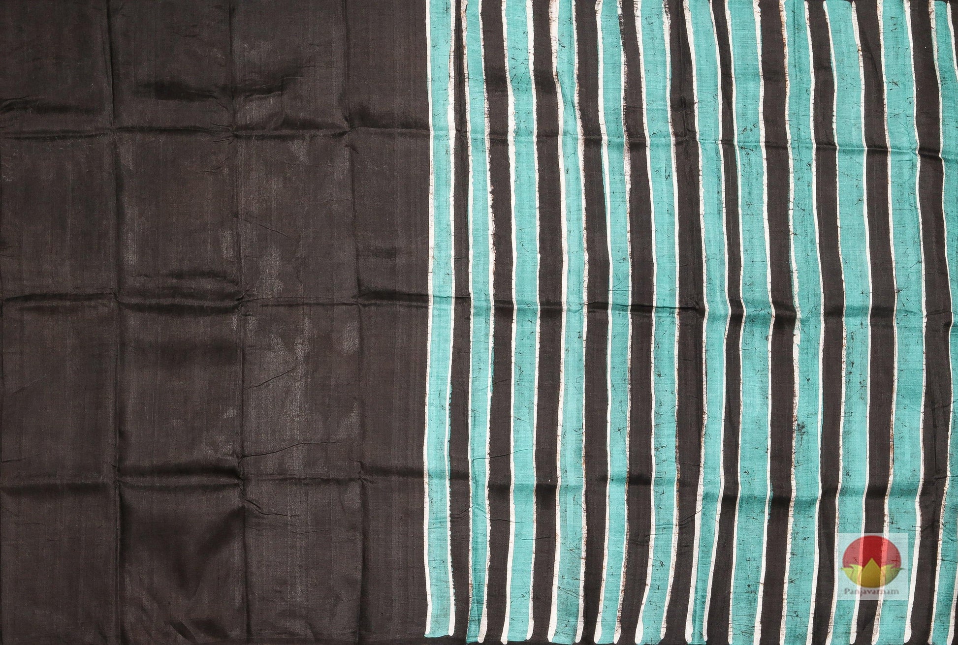 Handpainted Batik Silk Saree - Partly Pallu - PB 72 - Batik Silk - Panjavarnam