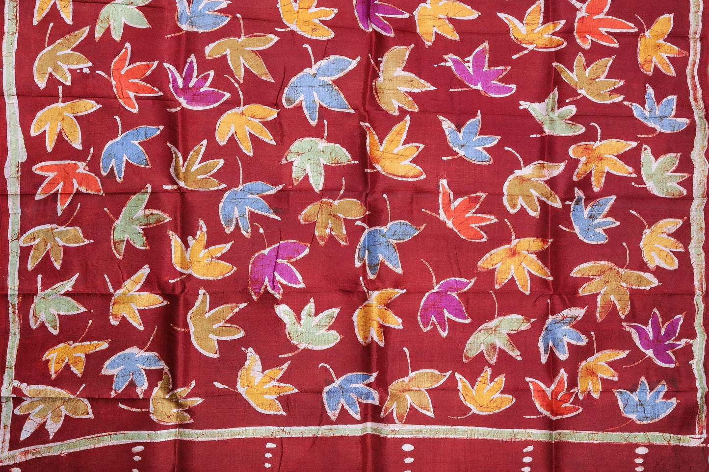 Handpainted Batik Silk Saree - PB 02 - Batik Silk - Panjavarnam PB 01