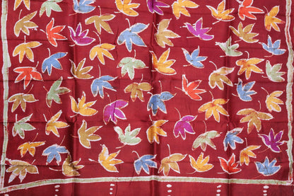 Handpainted Batik Silk Saree - PB 02 - Batik Silk - Panjavarnam PB 01