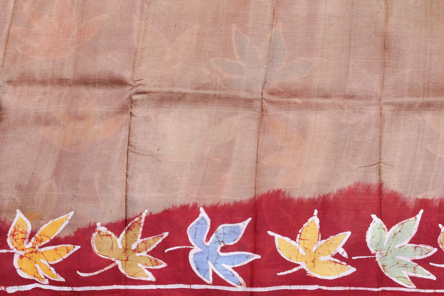 Handpainted Batik Silk Saree - PB 02 - Batik Silk - Panjavarnam PB 01