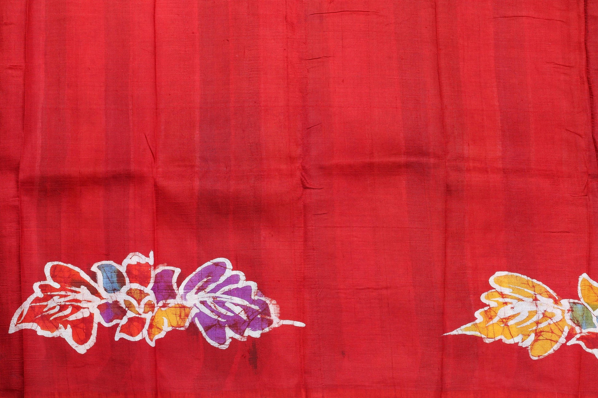 Handpainted Batik Silk Saree - PB 09 - Batik Silk - Panjavarnam