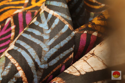 Handpainted Batik Silk Saree - PB 101 Archives - Batik Silk - Panjavarnam