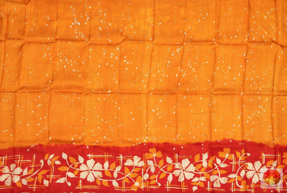 Handpainted Batik Silk Saree - PB 137 - Archives - Batik Silk - Panjavarnam