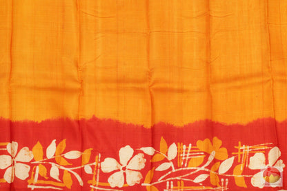 Handpainted Batik Silk Saree - PB 137 - Archives - Batik Silk - Panjavarnam