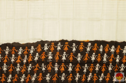 Handpainted Batik Silk Saree - PB 162 - Archives - Batik Silk - Panjavarnam