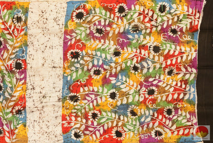 Handpainted Batik Silk Saree - PB 169 Archives - Batik Silk - Panjavarnam