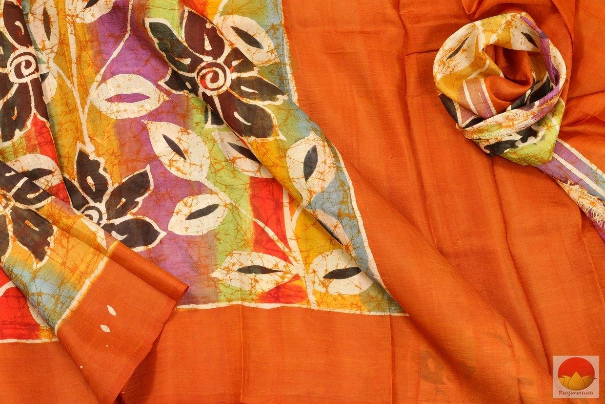 Handpainted Batik Silk Saree - PB 196 Archives - Batik Silk - Panjavarnam