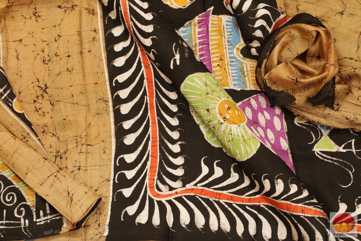 Handpainted Batik Silk Saree -PB 199 Archives - Batik Silk - Panjavarnam