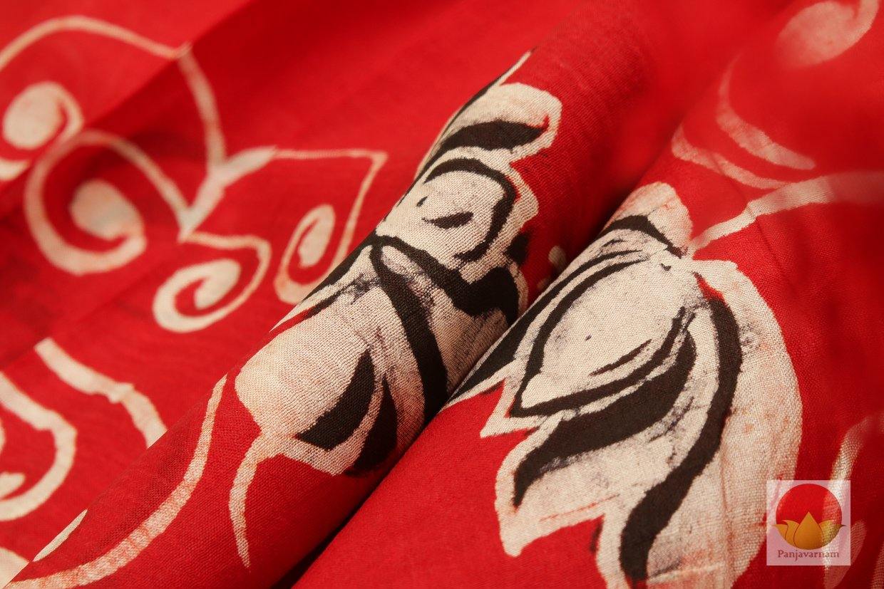 Handpainted Batik Silk Saree - PB 201 - Archives - Batik Silk - Panjavarnam