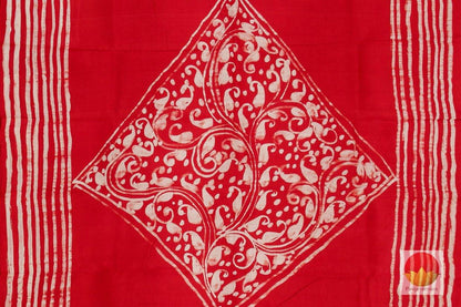 Handpainted Batik Silk Saree - PB 202 - Archives - Batik Silk - Panjavarnam