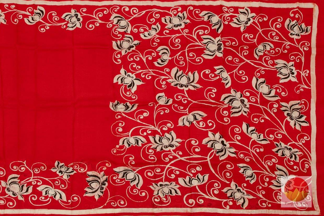 Handpainted Batik Silk Saree - PB 204 - Archives - Batik Silk - Panjavarnam