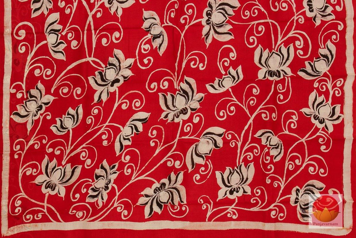 Handpainted Batik Silk Saree - PB 204 - Archives - Batik Silk - Panjavarnam