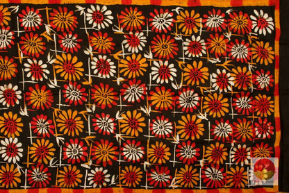 Handpainted Batik Silk Saree - PB 205 - Archives - Batik Silk - Panjavarnam
