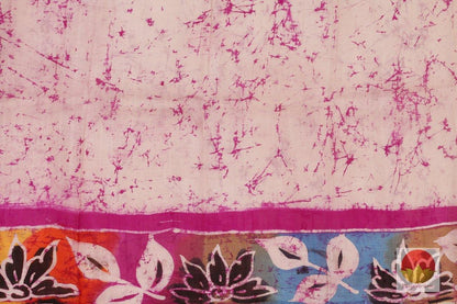 Handpainted Batik Silk Saree - PB 217 - Archives - Batik Silk - Panjavarnam
