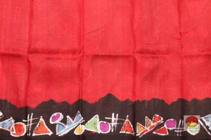 Handpainted Batik Silk Saree - PB 62 - Batik Silk - Panjavarnam