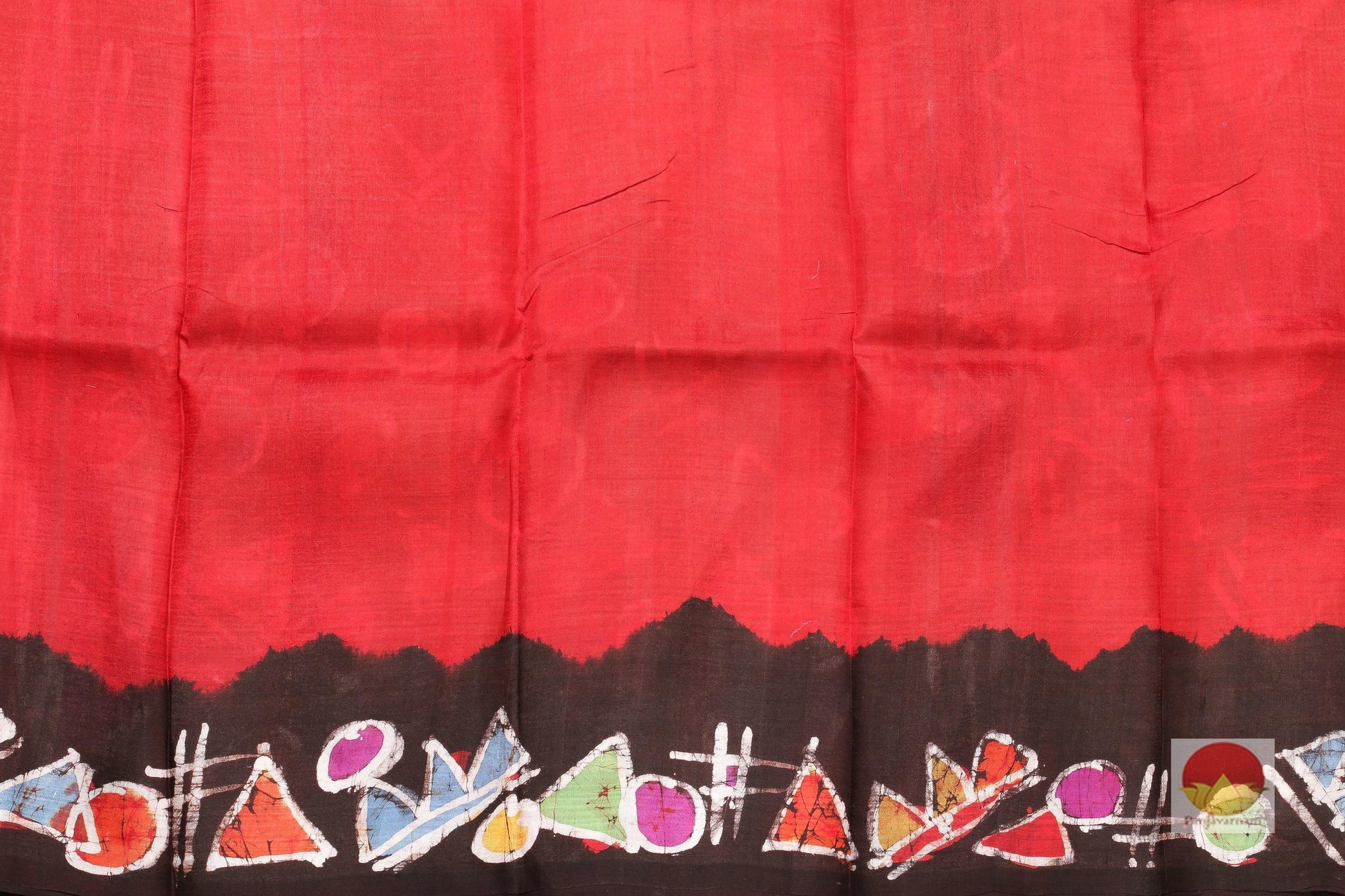 Handpainted Batik Silk Saree - PB 62 - Batik Silk - Panjavarnam PB 62