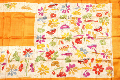 Handpainted Batik Silk Saree - PB 76 - Batik Silk - Panjavarnam PB 75