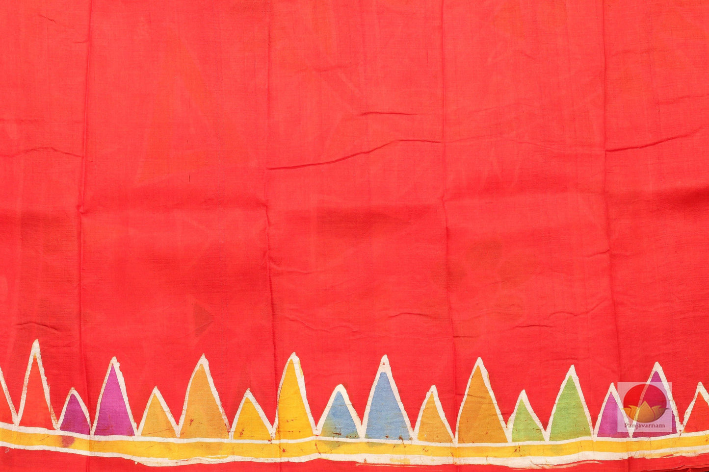 Handpainted Batik Silk Saree - PB 88 - Batik Silk - Panjavarnam