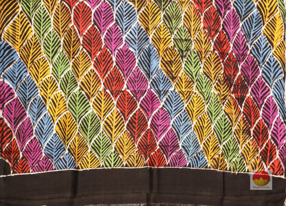Handpainted Batik Silk Saree - PB 91 - Batik Silk - Panjavarnam