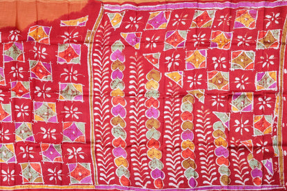 Handpainted Batik Silk Saree - PB06 - Batik Silk - Panjavarnam