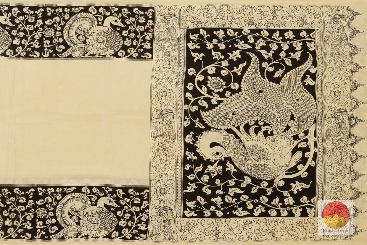 Handpainted Kalamakari Silk Saree - Organic Dyes - PKM 327 - Archives - Silk Cotton - Panjavarnam