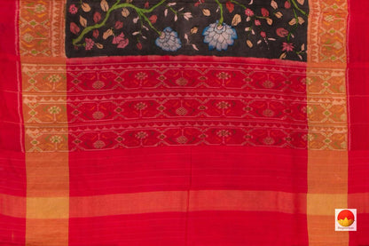 Handpainted Kalamkari Kanchipuram Silk Saree - Pure Zari - PV NYC 02 - Kalamkari Silk - Panjavarnam