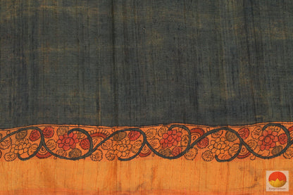 Handpainted Kalamkari - Linen Saree - Vegetable Dyes - KLD - 206 Archives - Pochampally Silk - Panjavarnam