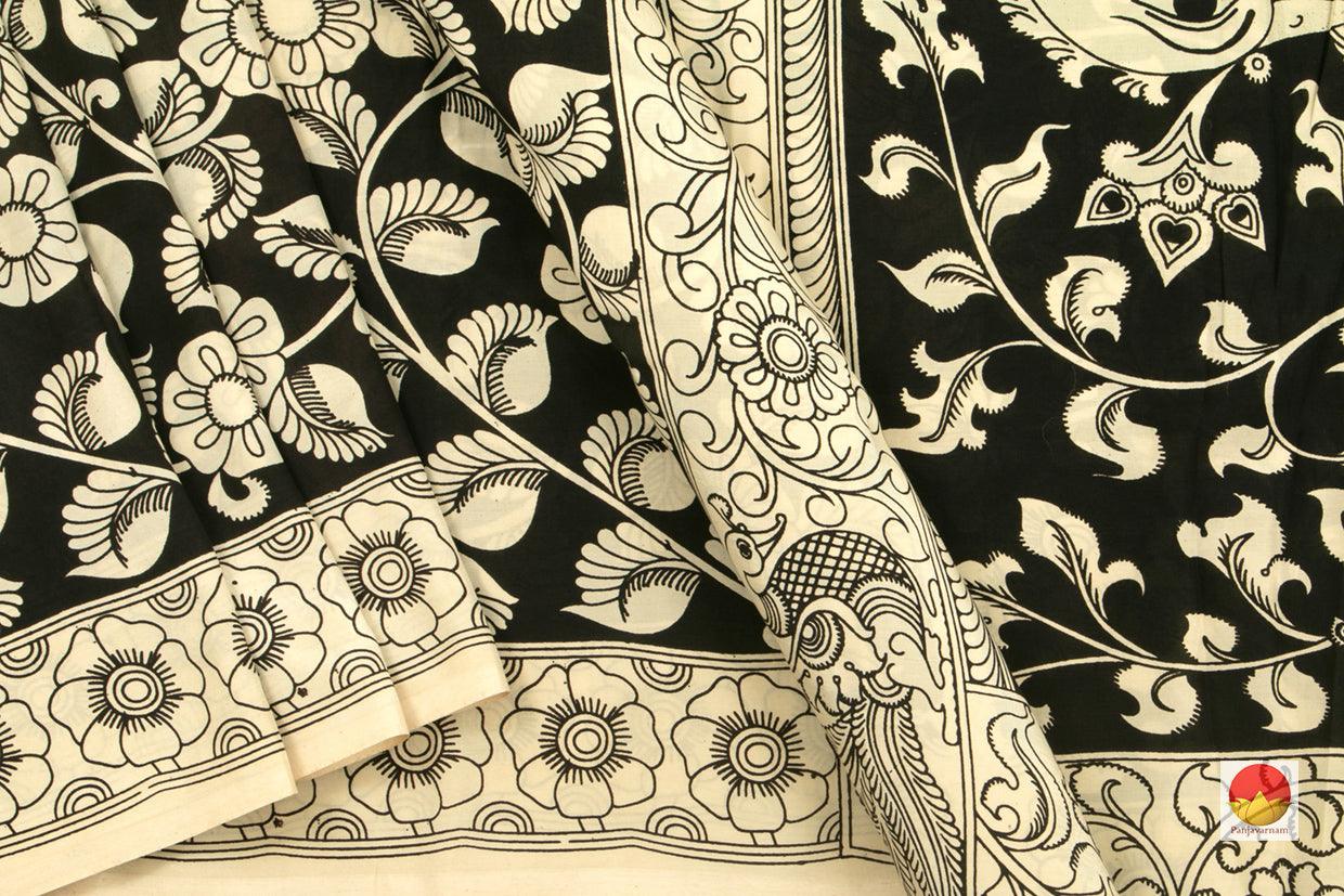 Handpainted Kalamkari Saree - Organic Dyes - PKM 537 - Kalamkari Silk - Panjavarnam PKM 537