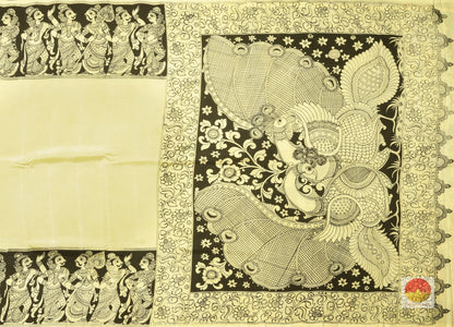 Handpainted Kalamkari Silk Saree - Organic Colours - PKM 169 Archives - Kalamkari Silk - Panjavarnam