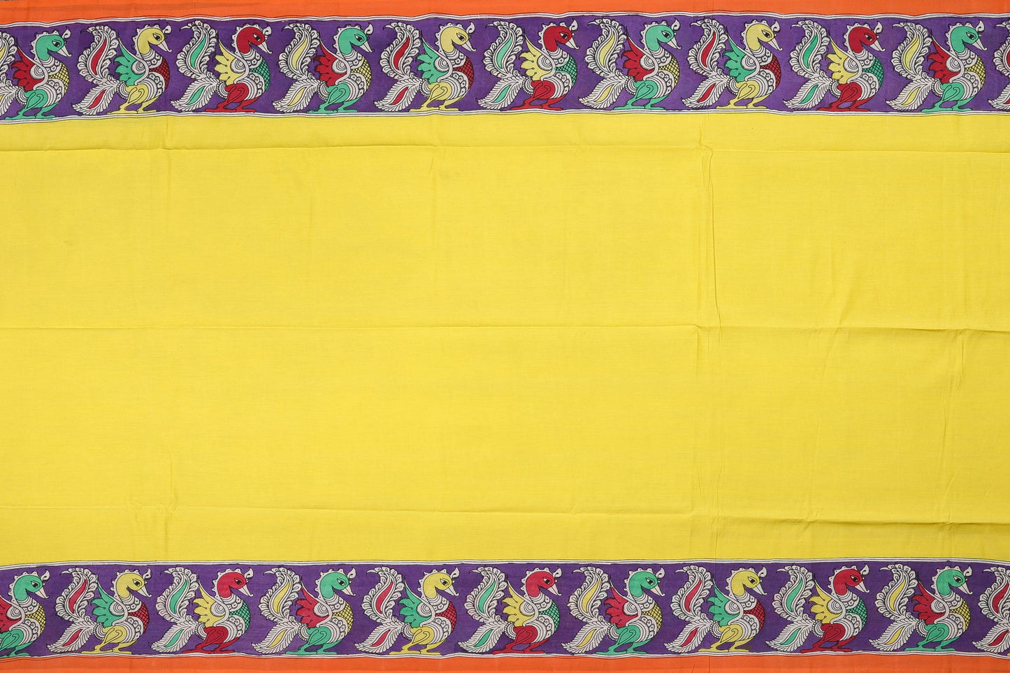 Handpainted Kalamkari Silk Saree - Organic Colours - PKM 74 Archives - Kalamkari Silk - Panjavarnam