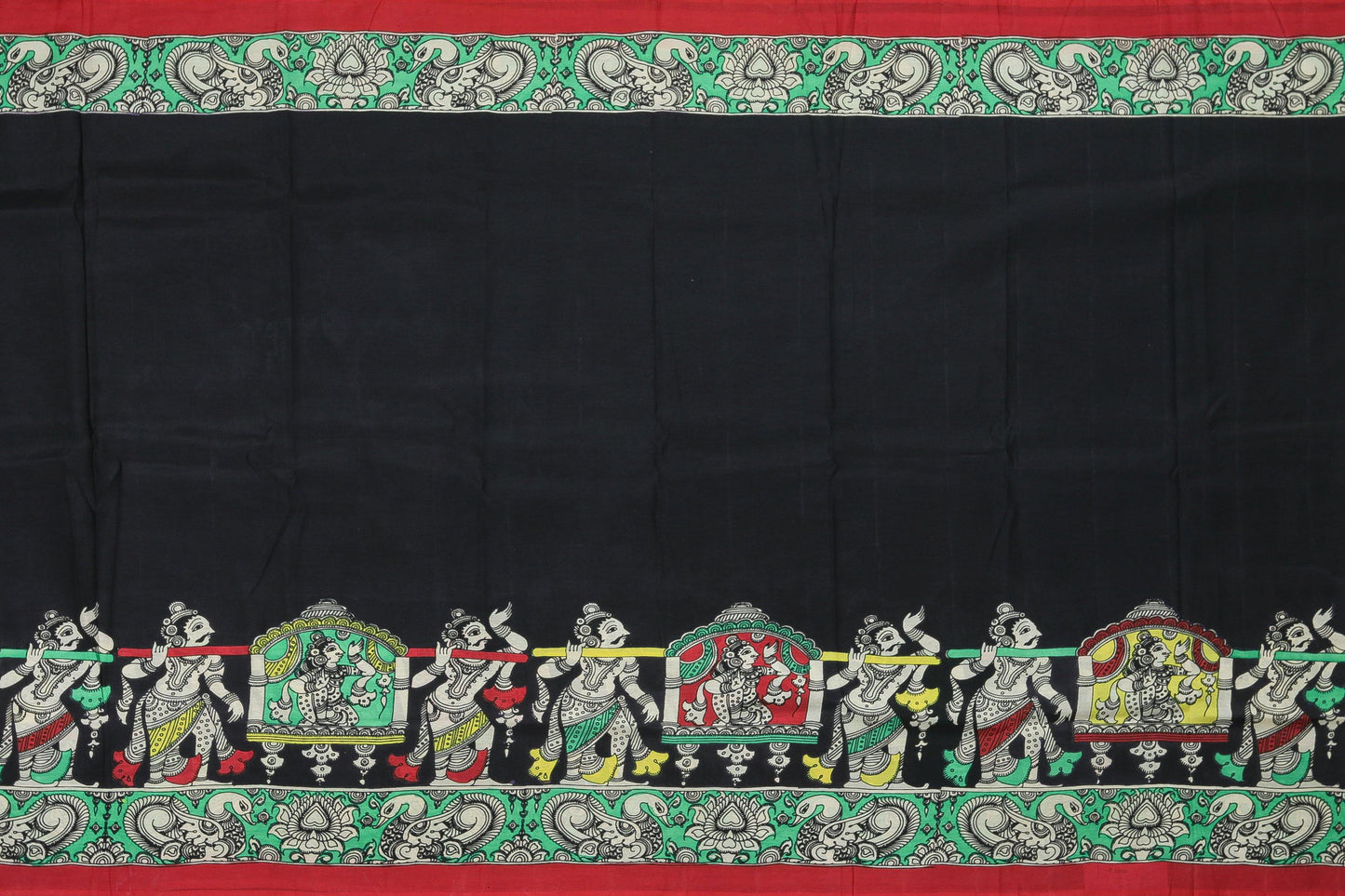 Handpainted Kalamkari Silk Saree - Organic Colours - PKM 76 Archives - Kalamkari Silk - Panjavarnam