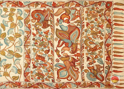 Handpainted Kalamkari Silk Saree - organic Dyes -Handpainted - PKD 153 Archives - Kalamkari Silk - Panjavarnam