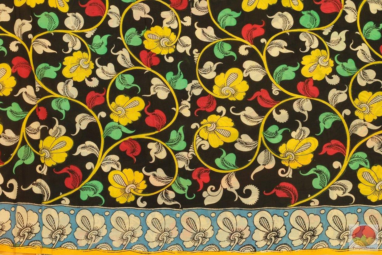 Handpainted Kalamkari Silk Saree - Organic Dyes - PKM 276 Archives - Kalamkari Silk - Panjavarnam
